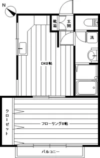 大野ハイツ【1階】の間取り