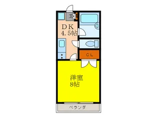 ディオグランビュー【1階】の間取り