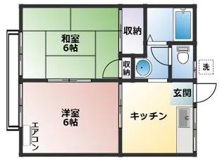 ハイツ森【2階】の間取り