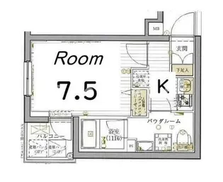グロウズ北赤羽【4階】の間取り
