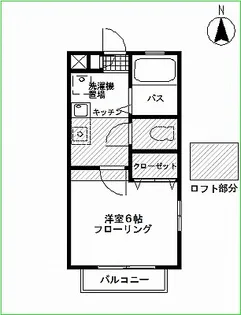 サンハイツC棟【2階】の間取り