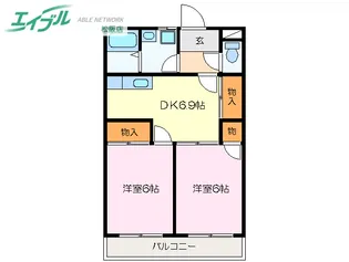 りんごの木【1階】の間取り