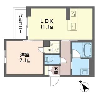 ルミエールカルム【3階】の間取り
