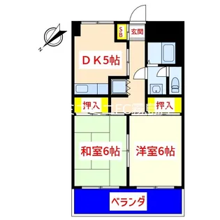 センタービル【4階】の間取り