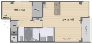 Cuore blanc【3階】の間取り