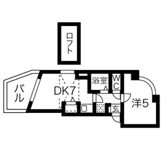 グランドール河原町【4階】の間取り
