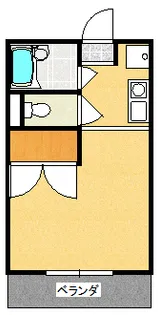 メゾンフラットこてはし【1階】の間取り