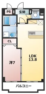 フリューリング【3階】の間取り