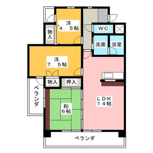 メゾン・ド・グランドゥールII【2階】の間取り