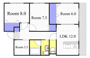メゾンイシノ【3階】の間取り