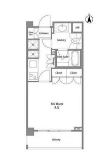 オーキッドレジデンス神楽坂【3階】の間取り