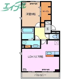セジュール城西 A棟【1階】の間取り