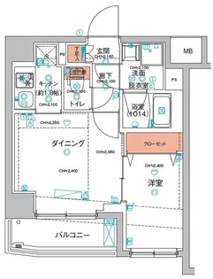 ハーモニーレジデンス東京羽田スカイブリッジ【5階】の間取り