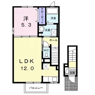 イーグレットヒルズII【2階】の間取り