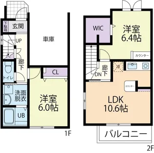 Doux maison (ドゥーメゾン) 杉水 Bの間取り