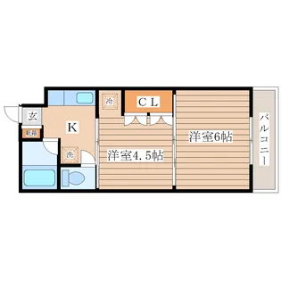 イーグルハイツ錦町【1階】の間取り
