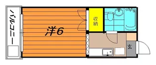 ジュネス喜多川【1階】の間取り