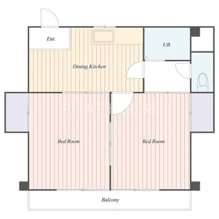 くいーんはいむやわた【2階】の間取り