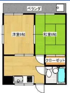 コーポM3【1階】の間取り