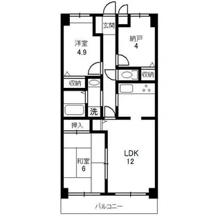 エルメゾン【2階】の間取り