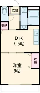 ヴィラ弥生1【2階】の間取り