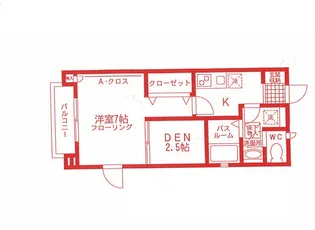 CURIOSITY B棟【2階】の間取り