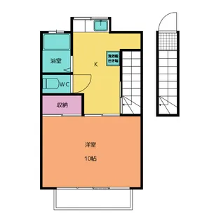 HAPPY TOWN 8【2階】の間取り