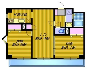 リヴェール新百合丘【4階】の間取り