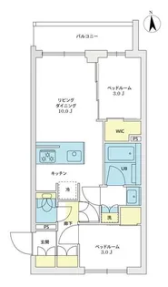 アジールコート豪徳寺【4階】の間取り