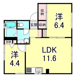 スカイヴィレッジJ棟【1階】の間取り