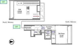 蓮根マンション【3階】の間取り