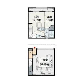 IXO IL GARAGE 78(イクシオ イル ガレージ78)の間取り