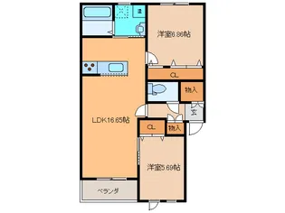 スピカII【2階】の間取り
