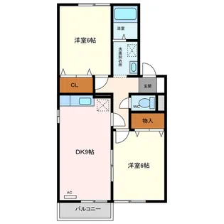 セゾンミストラル【2階】の間取り