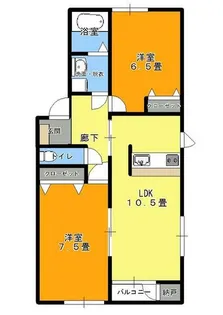 ピース11小松島【1階】の間取り