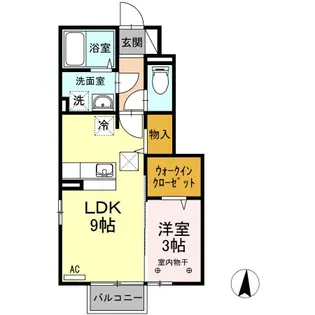 Tールーム中角 II【1階】の間取り