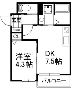 Solvida香里園【1階】の間取り