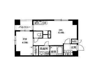 チェスターハウス猿楽町【3階】の間取り
