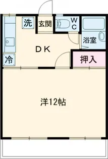 カーサ・エスメラルダ【1階】の間取り