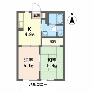 ドミール・アン【1階】の間取り