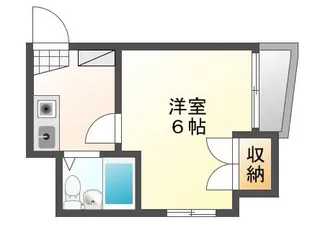 東白島Kビル【3階】の間取り