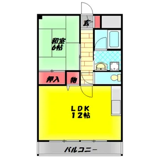 ヤマサ第6マンション【3階】の間取り