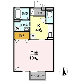 ウィルコート水道橋 C【2階】の間取り
