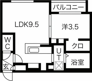 DPレジデンス南郷7丁目駅前【4階】の間取り