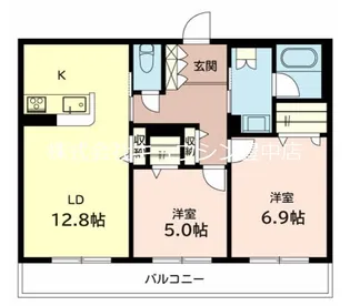 シャーメゾン美喜 中桜塚【2階】の間取り