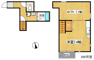 ピュール西新の間取り