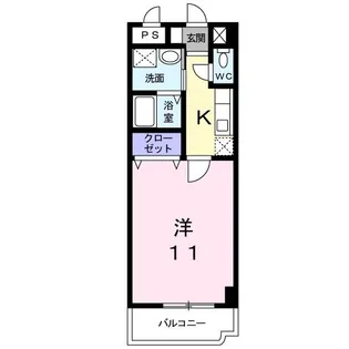 ロワゾブルー【3階】の間取り