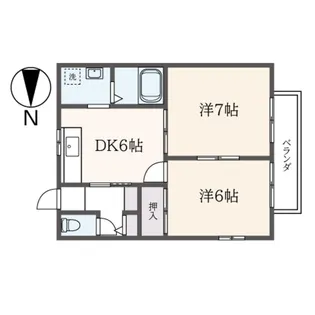 コーポアネスト【1階】の間取り