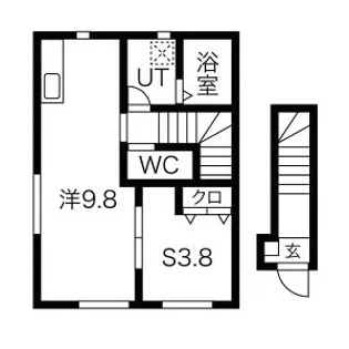 ル メイユール尼沼C棟【2階】の間取り