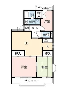 エントピア勝田台【2階】の間取り